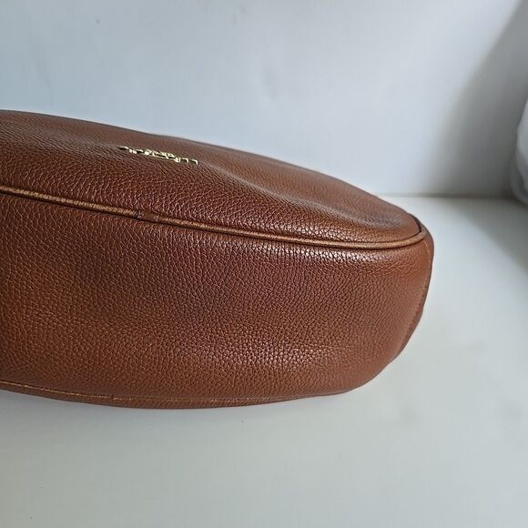 EUC Coach Sutton Hobo No. 35593 in Saddle Brown Pebbled Leather 12"x10"x3" - Picture 6 of 15